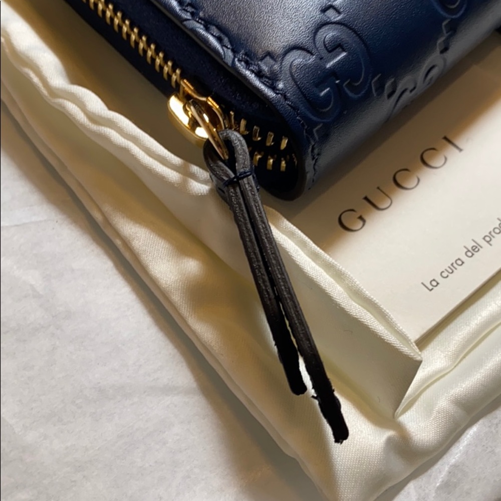Gucci Guccissima Signature Continental Wallet Blue - Picture 7 of 8